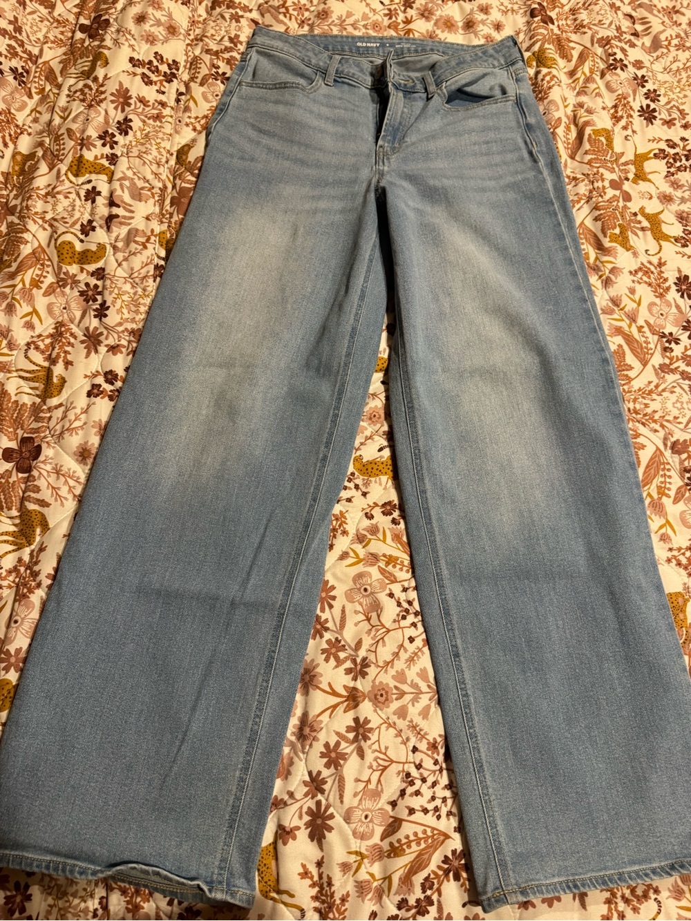 Old Navy Light Blue Wide-Leg Jeans